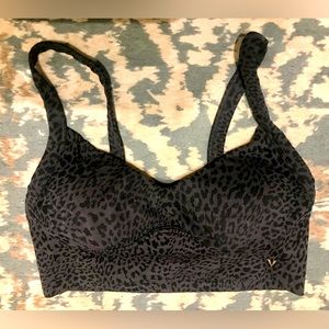 Ladies Victoria’s Secret lounge bra Small/Medium Black Leopard